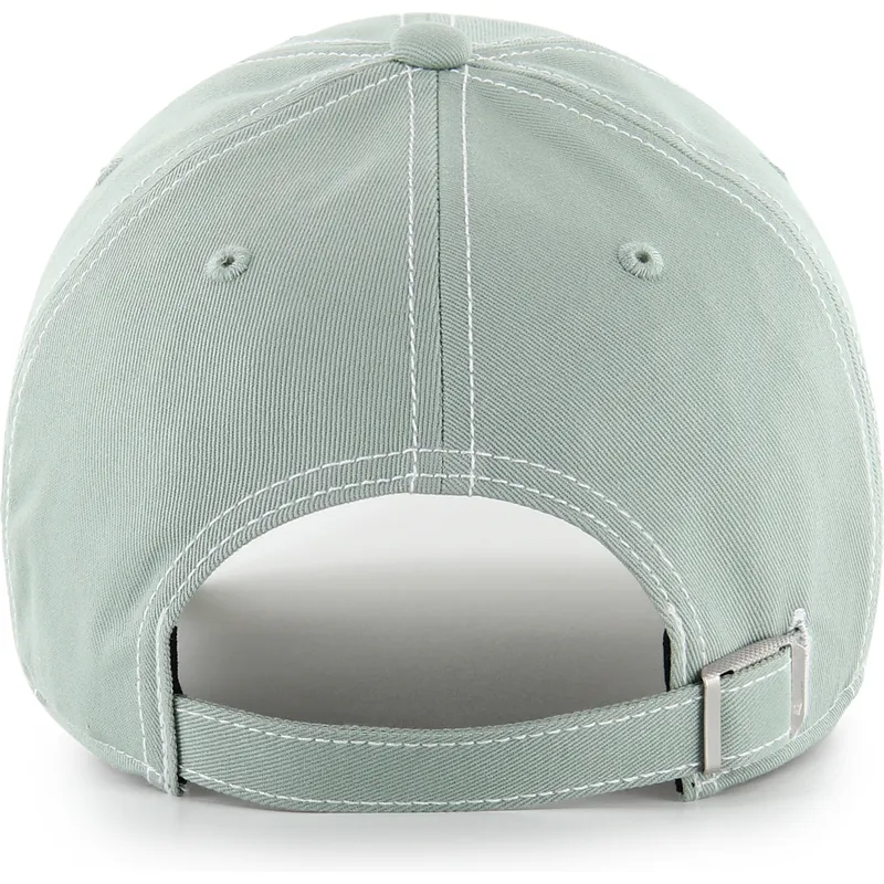 cappellino-con-visiera-curva-verde-regolabile-clean-up-contrast-stitch-dei-los-angeles-dodgers-mlb-di-47-brand