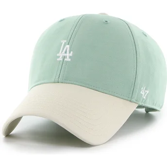 Cappellino curvo verde regolabile MVP Base Runner Two Tone Legend dei Los Angeles Dodgers MLB di 47 Brand