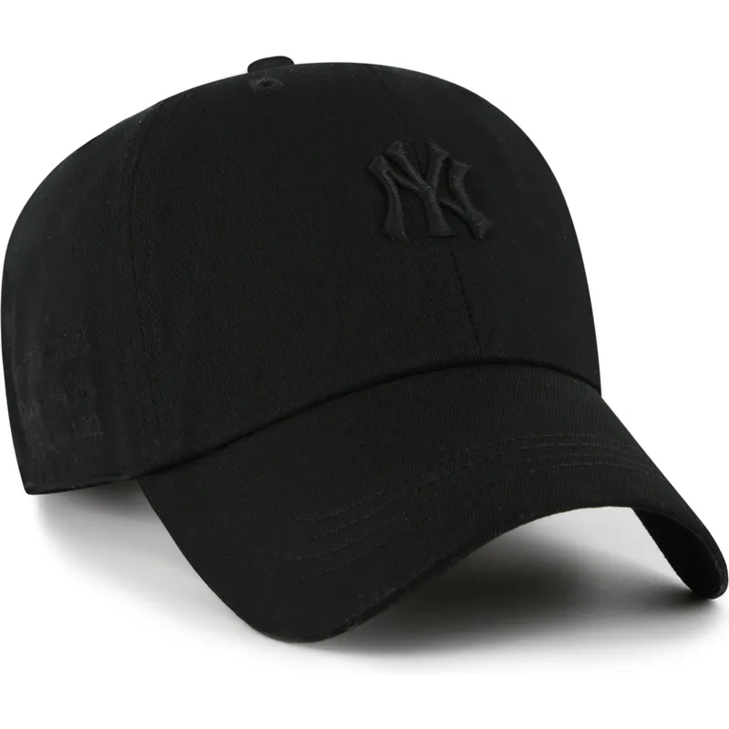 cappellino-curvo-nero-regolabile-con-logo-nero-clean-up-contemporary-two-tone-dei-new-york-yankees-mlb-di-47-brand