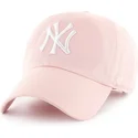 cappellino-curvo-rosa-regolabile-clean-up-dei-new-york-yankees-mlb-di-47-brand