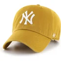 cappellino-curvo-giallo-regolabile-clean-up-flat-gold-dei-new-york-yankees-mlb-di-47-brand