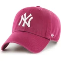 cappellino-curvo-rosso-regolabile-clean-up-galaxy-dei-new-york-yankees-mlb-di-47-brand