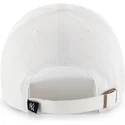 cappellino-curvo-bianco-con-logo-bianco-regolabile-clean-up-dei-new-york-yankees-mlb-di-47-brand