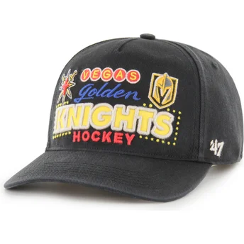 Cappello curvo nero snapback Hitch RF Charlton dei Vegas Golden Knights NHL di 47 Brand