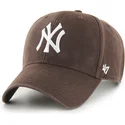 cappellino-curvo-marrone-regolabile-mvp-legend-dei-new-york-yankees-mlb-di-47-brand