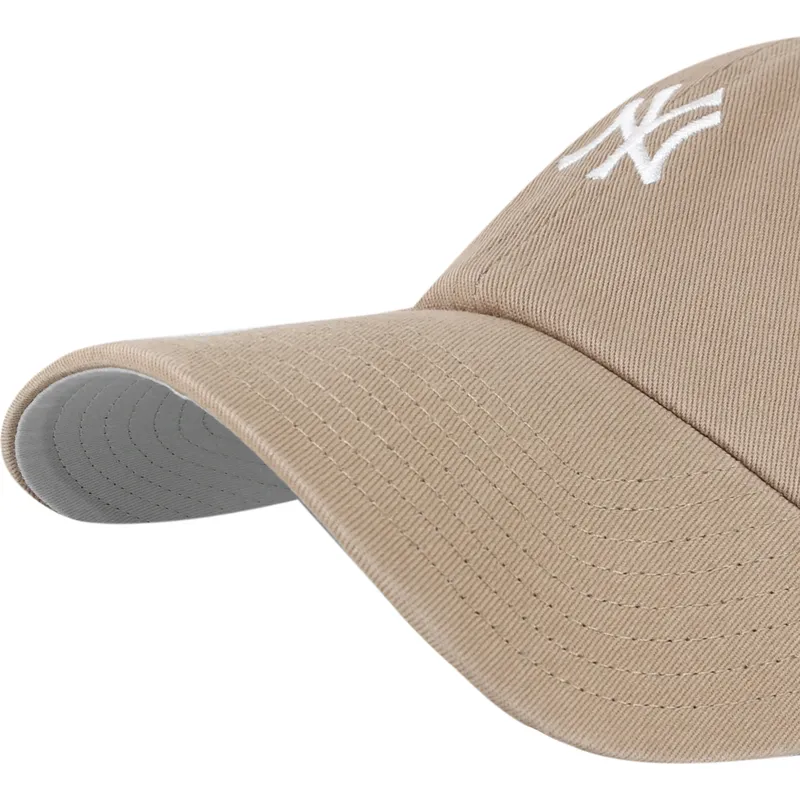 cappellino-curvo-marrone-regolabile-clean-up-base-runner-dei-new-york-yankees-mlb-di-47-brand