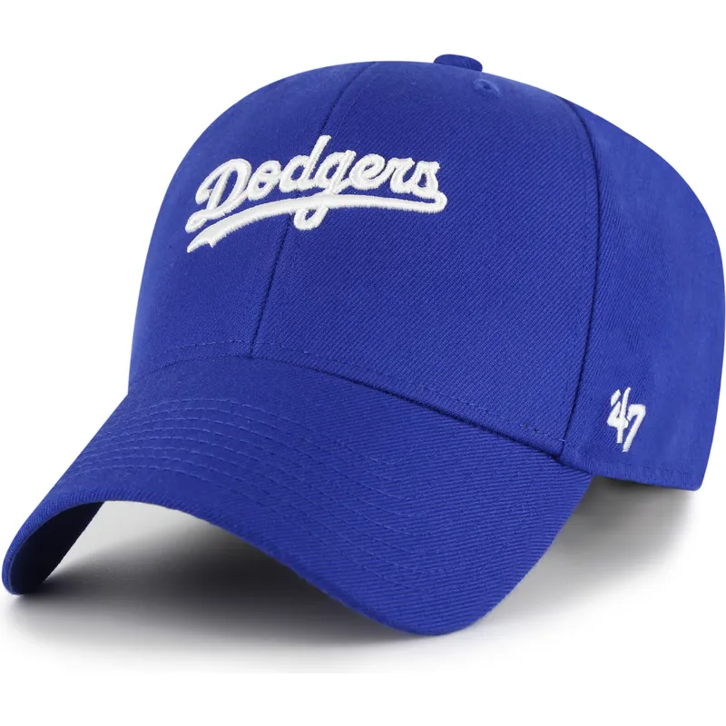 cappellino-curvo-blu-regolabile-mvp-ballpark-script-shot-dei-los-angeles-dodgers-mlb-di-47-brand