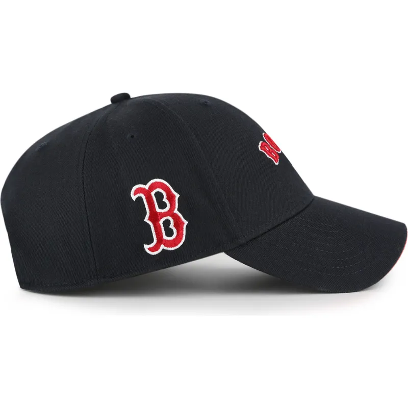 cappellino-curvo-blu-marino-regolabile-mvp-ballpark-script-shot-dei-boston-red-sox-mlb-di-47-brand