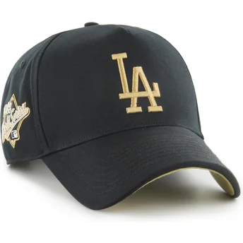 Cappellino curvo nero snapback MVP DT Sure Shot Two Tone Cotton dei Los Angeles Dodgers MLB di 47 Brand