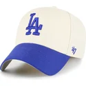gorra-curva-beige-y-azul-ajustable-mvp-two-tone-de-los-angeles-dodgers-mlb-de-47-brand