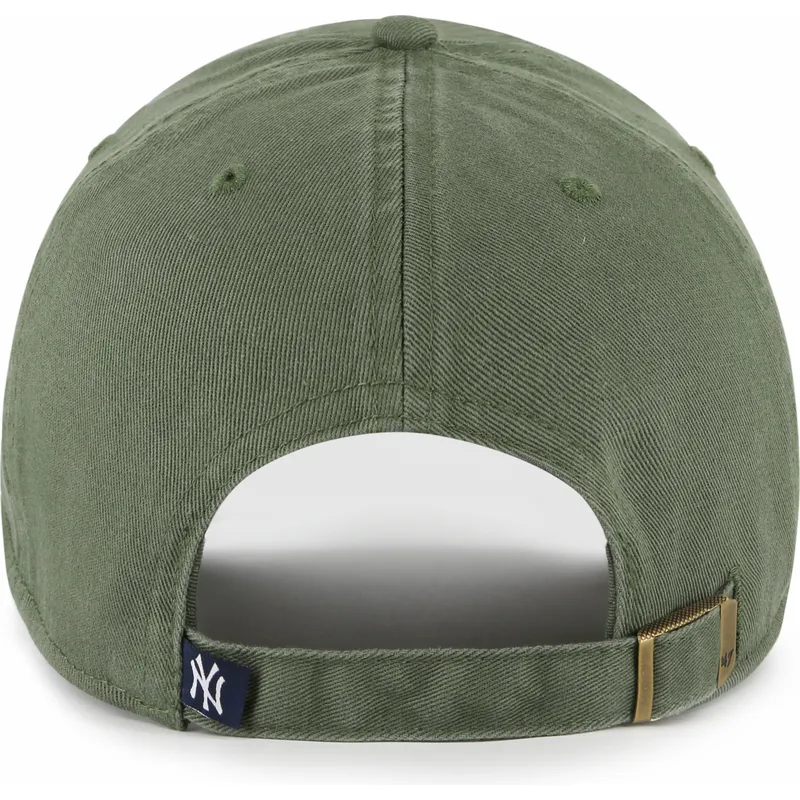 cappellino-curvo-verde-regolabile-con-logo-verde-clean-up-dei-new-york-yankees-mlb-di-47-brand