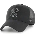 cappellino-trucker-nero-con-logo-nero-outline-mvp-branson-dei-new-york-yankees-mlb-di-47-brand
