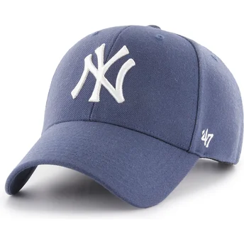 Cappellino curvo blu snapback MVP Timber Blue di New York Yankees MLB di 47 Brand