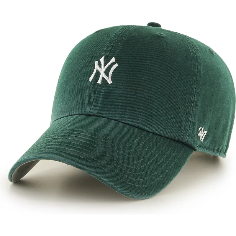 gorra-curva-verde-ajustable-clean-up-base-runner-mini-logo-de-new-york-yankees-mlb-de-47-brand