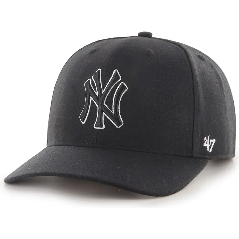 cappellino-curvo-nero-snapback-con-logo-nero-outline-mvp-dp-cold-zone-dei-new-york-yankees-mlb-di-47-brand