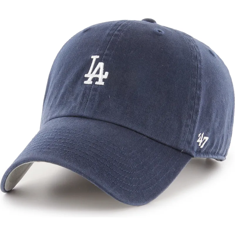 cappellino-curvo-blu-marino-regolabile-clean-up-base-runner-dei-los-angeles-dodgers-mlb-di-47-brand