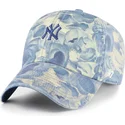 cappellino-curvo-blu-regolabile-clean-up-gardenia-dei-new-york-yankees-mlb-di-47-brand