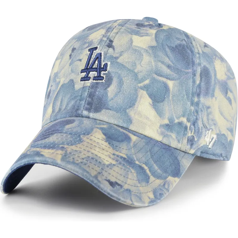 cappellino-curvo-blu-regolabile-clean-up-gardenia-dei-los-angeles-dodgers-mlb-di-47-brand