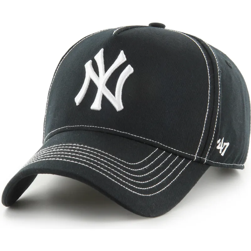 gorra-curva-negra-ajustable-mvp-dt-contrast-stitch-de-new-york-yankees-mlb-de-47-brand