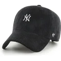 cappellino-curvo-nero-regolabile-clean-up-cord-base-runner-dei-new-york-yankees-mlb-di-47-brand
