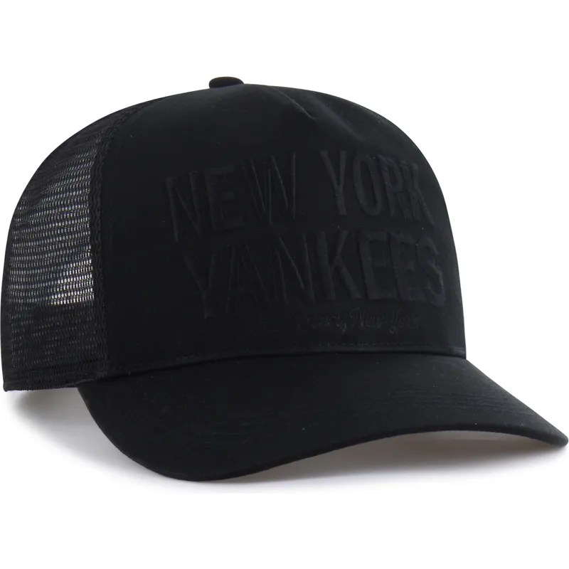cappellino-trucker-nero-con-logo-nero-hitch-contemporary-di-new-york-yankees-mlb-di-47-brand