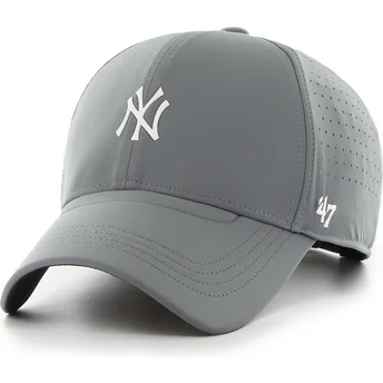 Cappellino curvo grigio regolabile MVP Cycle Shadow dei New York Yankees MLB di 47 Brand