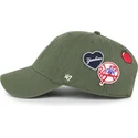 cappellino-curvo-verde-regolabile-clean-up-badges-dei-new-york-yankees-mlb-di-47-brand