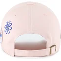 gorra-curva-rosa-ajustable-clean-up-badges-de-los-angeles-dodgers-mlb-de-47-brand