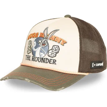 Cappellino trucker marrone e verde Bugs Bunny LOO13 PCSMBUB Looney Tunes di Capslab