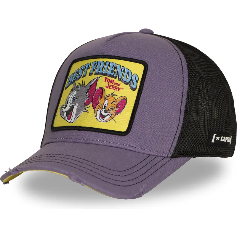 cappellino-trucker-viola-tom-e-jerry-taj8-besb-looney-tunes-di-capslab