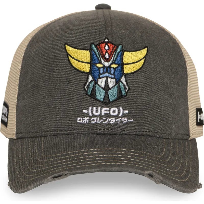 cappellino-trucker-grigio-e-beige-robot-grendizer-gol7-golb-di-capslab