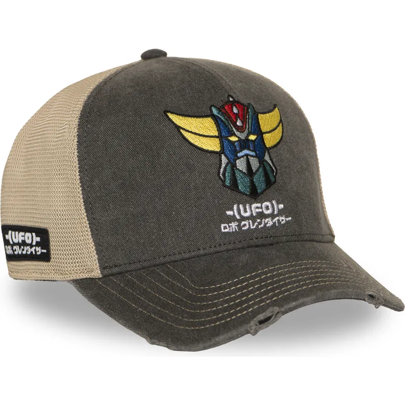 cappellino-trucker-grigio-e-beige-robot-grendizer-gol7-golb-di-capslab