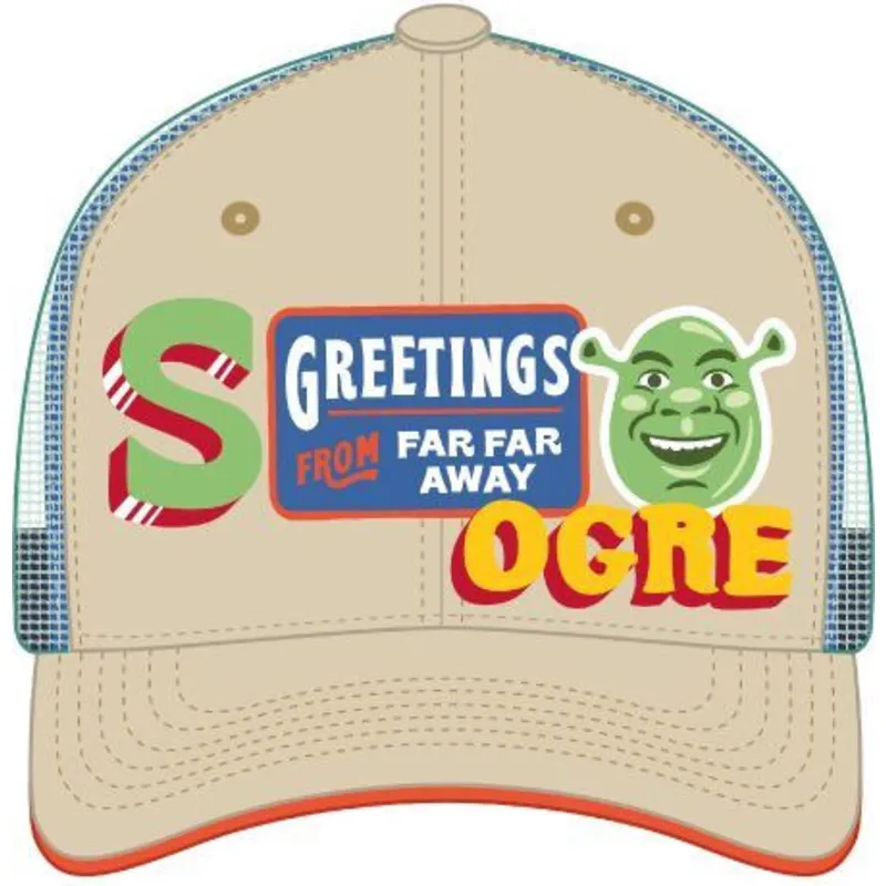 cappellino-trucker-beige-e-verde-shrek-shr1-cpspatcb-di-capslab