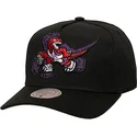 cappellino-curvo-nero-snapback-tilted-pro-di-toronto-raptors-nba-di-mitchell-ness