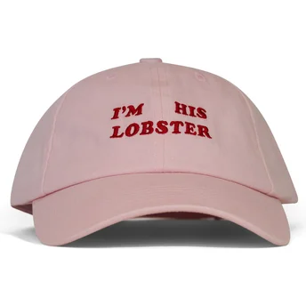 Cappellino curvo rosa regolabile I'm His Lobster di Pica Pica