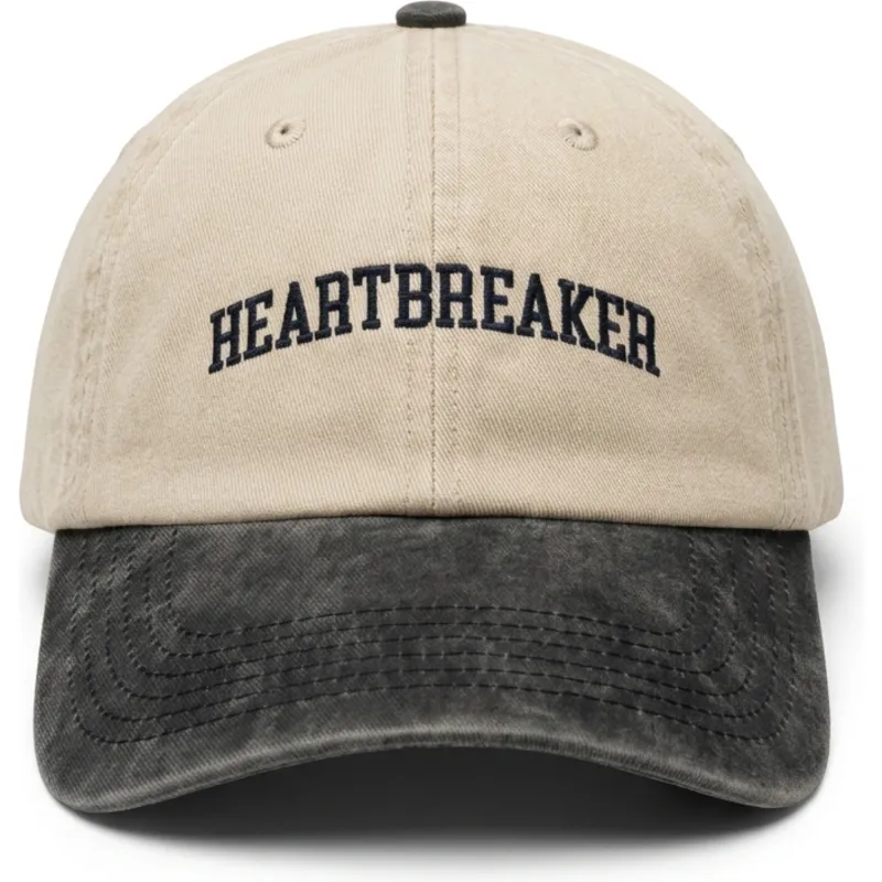 cappellino-curvo-beige-e-nero-regolabile-heartbreaker-di-pica-pica