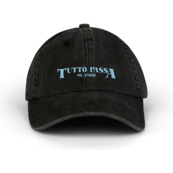 Cappellino curvo nero regolabile Tutto Passa di Pica Pica