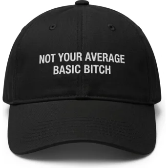 Cappellino curvo nero regolabile Not Your Average Basic Bitch di Pica Pica