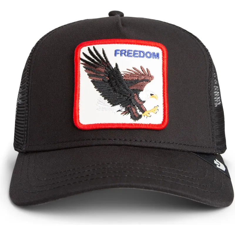 cappellino-trucker-nero-aquila-freedom-di-goorin-bros