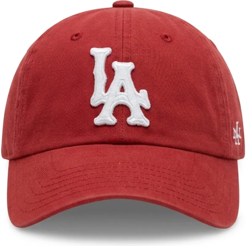 cappellino-curvo-rosso-regolabile-archive-dei-los-angeles-dodgers-mlb-di-american-needle