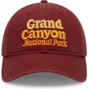 cappellino-curvo-rosso-regolabile-ballpark-grand-canyon-national-park-di-american-needle