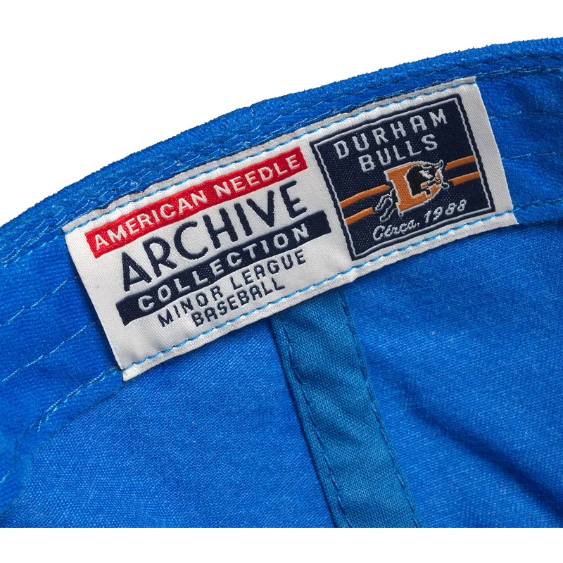 cappellino-curvo-blu-regolabile-archive-dei-durham-bulls-milb-di-american-needle