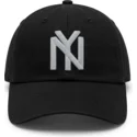 cappellino-curvo-nero-regolabile-ballpark-dei-new-york-black-yankees-mlb-di-american-needle