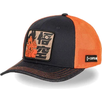 Cappellino trucker blu e arancione Son Goku Bambino DB6 KID Dragon Ball di Capslab