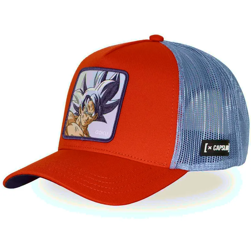 cappellino-trucker-arancione-son-goku-ultra-instinct-dbs8-ultb-dragon-ball-di-capslab