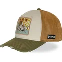cappellino-trucker-beige-e-verde-kfp-dra-kung-fu-panda-di-capslab