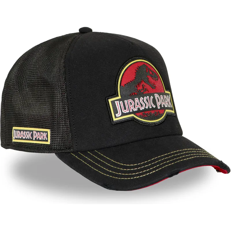 cappellino-trucker-nero-jur1-logb-jurassic-park-di-capslab