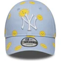 cappellino-curvo-blu-regolabile-per-bambino-9forty-summer-all-over-print-dei-new-york-yankees-mlb-di-new-era