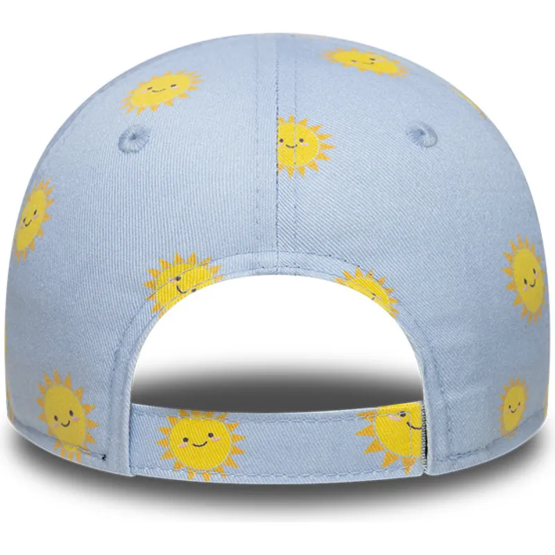 cappellino-curvo-blu-regolabile-per-bambino-9forty-summer-all-over-print-dei-new-york-yankees-mlb-di-new-era