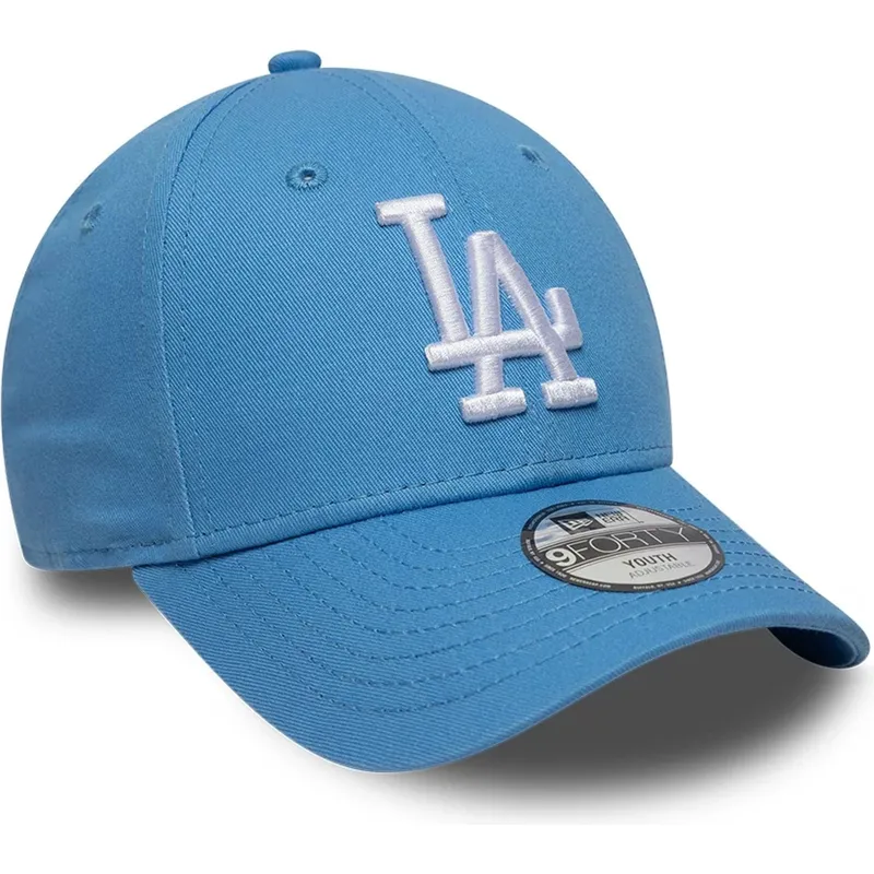 gorra-curva-azul-claro-ajustable-para-nino-9forty-essential-de-los-angeles-dodgers-mlb-de-new-era